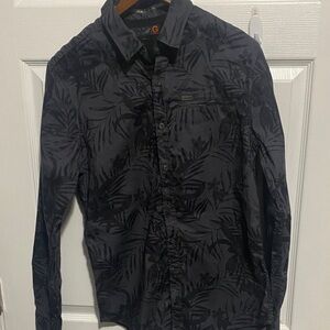 Guess Charcoal Floral Shirt